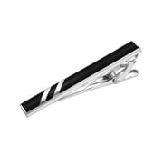 Yoursfs Black Skinny Tie Clip for Men Stainless Steel Luxury Business Collar Clips (Skinny Tie Clips)