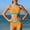F-148Orange, variant on ZHOGXU Kids Girls Bkinini Sets Sleeveless Suspenders Color Block Top And Shorts Comfortable Fashion Swimwear Beachwear For Pool Beach,Black,11-12 Y