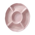 thumbnail image 2 of HaoXun 5-Compartments Plastic Candy Snack Tray - 9x1 Inch Serving Plate for Parties, Family Gatherings, and Home Use, 2 of 8