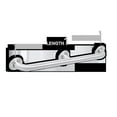 thumbnail image 1 of AJW UG120-B72 72 In. Exposed Flange, 1.25 In. Diameter Grab Bar - Configuration B, 1 of 1