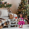 thumbnail image 6 of Gqtwoy 18 Inch Doll Clothes Christmas Dress, Glossy Doll Outfit, Holiday Dress Up Costume, Unique Design for 18 Inch Dolls, Perfect Gift for Ages 3 to 6, 6 of 6