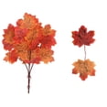thumbnail image 6 of Artificial Fall Maple Leaves Stem, Fake Branches, Faux Foliage for Table Centerpiece, Home Farmhouse Thanksgiving Fireplace Halloween Decor, 6 of 6