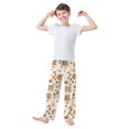 thumbnail image 2 of FORMRS Boys Pajama Pants with Pockets Size 6-8Y Kids Lounge Sleep Bottoms, Orange Fall Pumpkin, 2 of 8