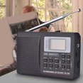 thumbnail image 3 of Radio de Banda AM/SW/LW/TV/FM Radio Receptor de Frecuencia Recepción de Radio FM con Sincronización Reloj Despertador Radio Portátil, 3 of 5