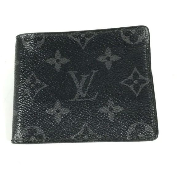 Pre-Owned LOUIS VUITTON M62480 Monogram Eclipse Portefeuille Pans, Compact Wallet... (Fair)