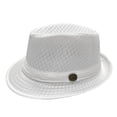 thumbnail image 2 of Hot Sales Under $5 White Cowboy Cowgirl Hats for Women Men GIJNRIUIUA Men's Mesh Hat Breathable Summer Sun Hat Short Brim Panama Hat With Beach Hats, 2 of 6