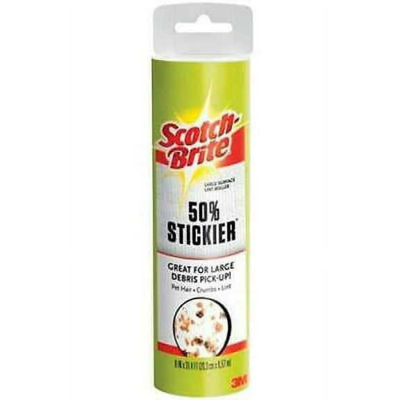 3M 830LSRFS-60 Scotch-Brite Lint Roller Refill, 8"