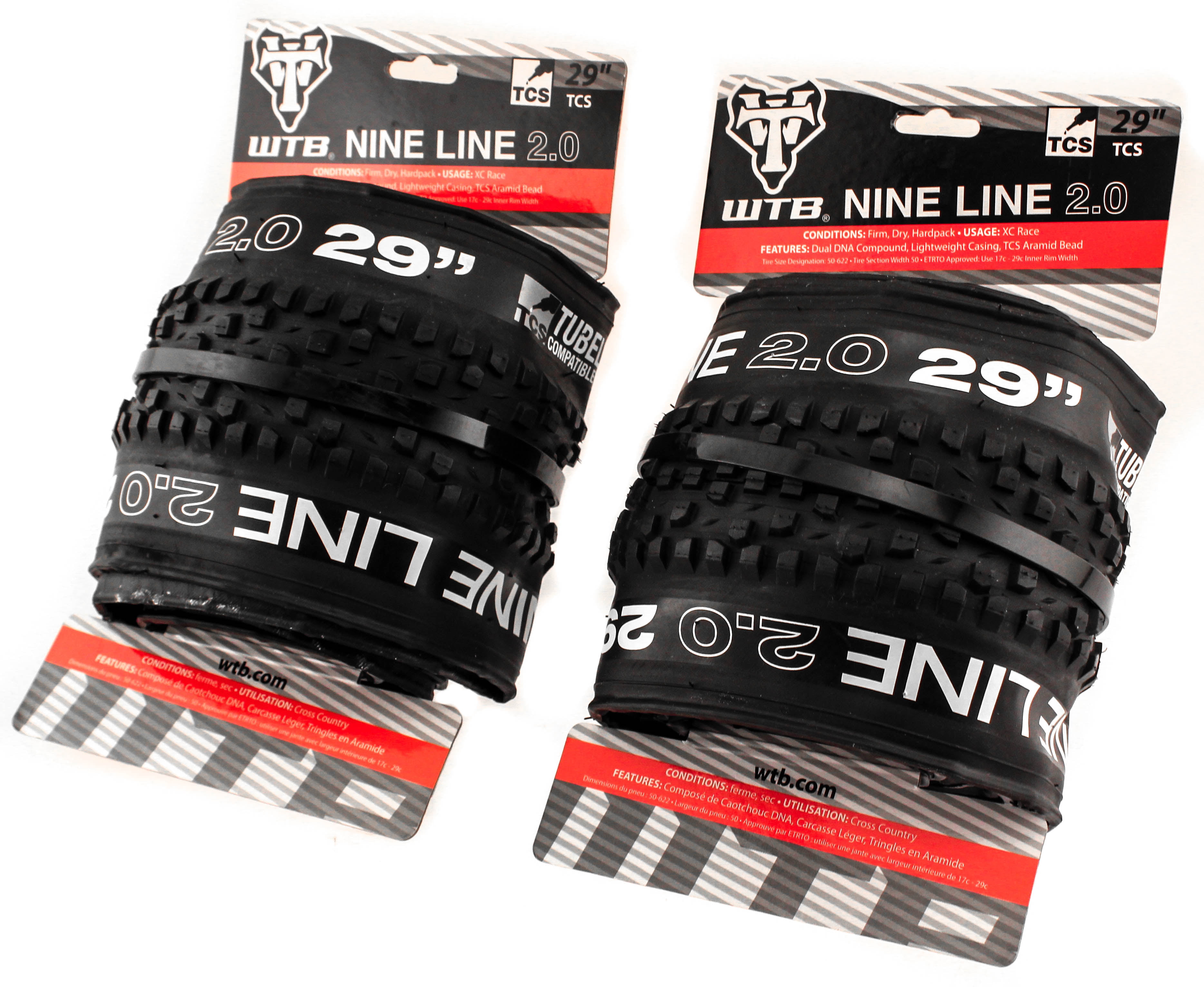 WTB Nine Line 29 x 2.25 Race XC Folding MTB Tire DNA 60 tpi  #2