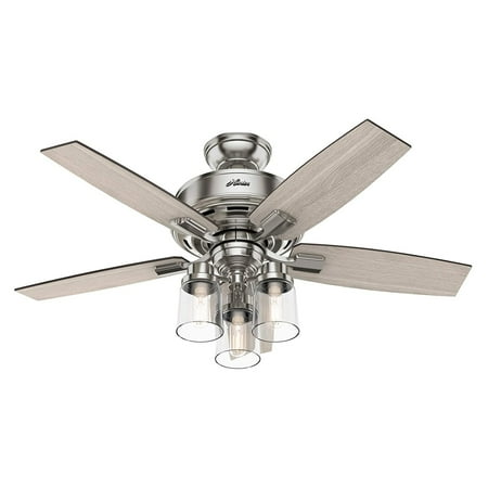 

Hunter Bennett 44 Led 3 Light Bennett 44 5 Blade Led Indoor Ceiling Fan - Nickel