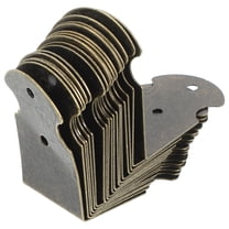 20 pcs Vintage Dark Grey Iron Corner Brackets for Wooden Boxes Home Use 9 45 inches