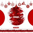 thumbnail image 7 of 36 FT Christmas Tinsel Garland Decorations to Christmas Tree, Red Christmas Tinsel for Xmas Tree Decor Home Indoor Outdoor Party Supplies (Red), 7 of 7