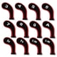 thumbnail image 1 of Wosthever Paquete de 12 fundas de cabeza de golf de amplia compatibilidad, fundas de malla de calle, fundas de tela para regalo, accesorios para Putter, Golf Rojo Wosthever OD001000-00, 1 of 6