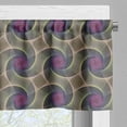 thumbnail image 5 of Ambesonne Abstract Valance & Curtain, Vortex Visual Design Art, 55"x36", Pale Eggplant and Multicolor, 5 of 7