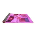 thumbnail image 2 of Ahgly Company Indoor Square Abstract Purple Contemporary Area Rugs, 8' Square, 2 of 4