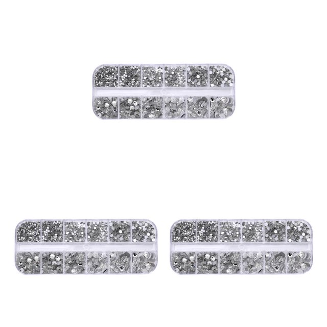 Seitruly 1 bolsa de cristal de forma especial fácil de pegar brillo personalizado diamantes de imitación para uñas DIY artesanía Type1 NO1