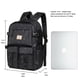 thumbnail image 2 of KAUKKO Mochila elegante para computadora portátil Mochila multipropósito, 18.72L (22 Blackpot) KAUKKO KS22-Blackpot, 2 of 5