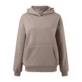 thumbnail image 3 of SIYUDAN Womens Hoodie Long Sleeve Womens Pullover Sweatshirts Oversized Sweatshirt for WomenBrown Sweatshirts for women Winter Tops Women’S Clothes, 3 of 4