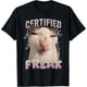 thumbnail image 1 of Camiseta divertida para gatos con certificado de meme de gato maldito, 1 of 2