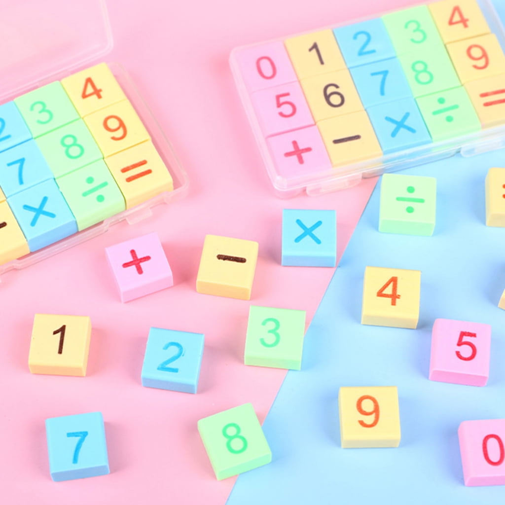 Zeiwohndc Multipurpose Small Size Number Erasers for Drawing Studio and Home Use