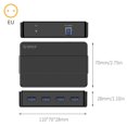 thumbnail image 4 of Orico Usb Hub 7/4 Puertos Usb 3.0 Desktop Hub De Alta Velocidad Con Adaptador De Corriente De 12V Divisor Usb Para Computadora Speravity EL012146-00, 4 of 6