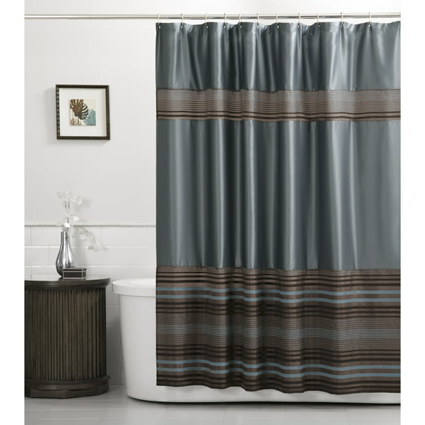 blue shower curtain amazon