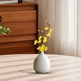 thumbnail image 5 of Artificial Cherry Blossom Stems - 10.35" Yellow Faux Pointed Plum Blossom Flowers for Vase Arrangements, Indoor, Wedding & Party Table Centerpieces, By Preplabs, 5 of 5