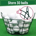 thumbnail image 3 of Golf Ball Basket Wire Range Bucket Golfball Container Holder with Handle, 3 of 13