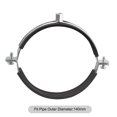 thumbnail image 3 of Unique Bargains 140mm Rigid Pipe Strap Clamps, Pipe Bracket Tube Clips 1 Pack, 3 of 5