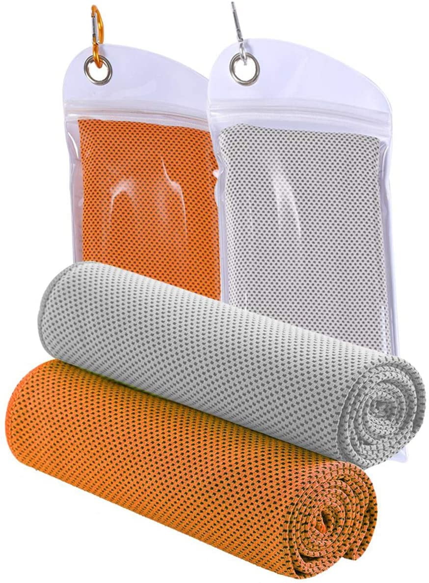 Grey Cold Towel ice Towel Sweat-Absorbent Sports ice Cold Towel 