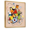 thumbnail image 3 of Designart 'Abstract Compositions Of Colored Geometric I' Modern Framed Canvas Wall Art Print, 3 of 5
