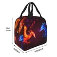 thumbnail image 2 of KLL Futuristic Red And Blue Bird Print Insulated Lunch Bag Women, Reusable Cute Tote Lunch Box for Adult & Men, Leakproof Cooler Lunch Bags for Work Office Travel Picnic, 2 of 5