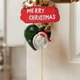thumbnail image 1 of Xihbxyly Adorno Navideño de Madera, Letrero de Papá Noel para Colgar En La Pared, Decoración Navideña Colorida, Ideal para Interiores y Exteriores, Ligero, Fácil de Colgar, Tamaño 14 Cm., 1 of 6