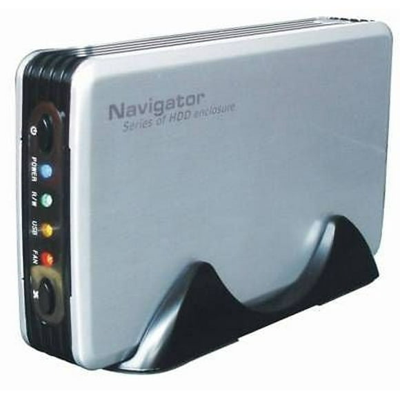 Navigator MDT-3510 - USB 2.0 - 3.5&quot; Boîtier Portable HDD OTB - une Sauvegarde Tactile