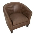 thumbnail image 6 of Shelton Contemporary Club Chair in Brown Faux Leather by LumiSource, 6 of 8