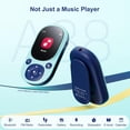thumbnail image 6 of 64GB Clip MP3 Player Bluetooth 5.3, Mini Portable Music Player with FM Radio Recording, Music mp3 Player for Kids with Pedometer Mp3 and Mp4 Player, 6 of 7