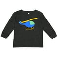 thumbnail image 3 of Inktastic Blue Helicopter Boys or Girls Long Sleeve Toddler T-Shirt, 3 of 5