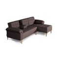 thumbnail image 4 of Sala Modular Reversible Makora Brunello Con Memory Foam, Color Chocolate , De Lino, Respaldo Reclinable de 3 Posiciones, 4 of 10