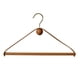 thumbnail image 1 of Vintage Clothes Hangers Leather+Wood Design Coat Trousers Hanger for Clothing Display Drying Rack Wardrobe Storage Organization, 1 of 5
