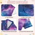 thumbnail image 4 of FORMRS Kids Short Sleeve Top and Pants Pajama Set Unisex Satin 2-Piece Sleepwear, Sizes 5-6Y, Galaxy Pattern, 4 of 8