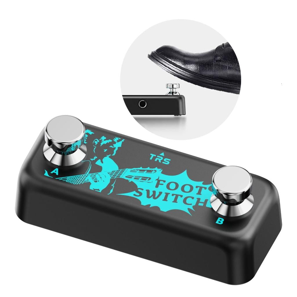 CEORPER Guitar Effect Pedal Switcher Guitar Pedal Double Foot Switch Pedal Footswitch