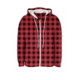 thumbnail image 5 of Enjoytime Light Weight Jackets Womens Plaid Long Sleeve Zip Up Hoodie Fall Winter Fashion Casual Outerwear with Pockets, 5 of 8