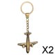 thumbnail image 1 of 2x Retro Avión Llavero Decoración Adornos para Bolso Teléfono Móvil Auto Accesorios Clave 2 piezas, 1 of 8