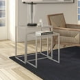 thumbnail image 4 of Evelyn&Zoe Rocco Rectangular Nested Side Table, Satin Nickel, 4 of 8
