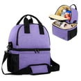 thumbnail image 1 of Bolsa para Extractor de Leche Teamoy Tote con Enfriador para Madres Trabajadoras en Morado, 1 of 8