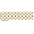 thumbnail image 3 of Floral Fabric by the Yard, Image of Repetitive Leaves from Autumn Season in Nature Tones, Upholstery Fabric for Dining Chairs Home Decor Accents, White Burnt Orange by Ambesonne, 3 of 5