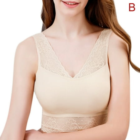 

Women Lace Bra Underwear V Neck Breathable Slim Fit Push Up Female Brassiere New