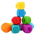 thumbnail image 4 of Garosa 10Pcs/set Educational Infant Puzzle Baby Kids Colorful Bath Toy Set Soft Plastic Teether,Baby Teether,Baby Bath Toy, 4 of 7