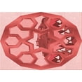 thumbnail image 1 of Ahgly Company Machine Washable Indoor Rectangle Transitional Pastel Pink Area Rugs, 2' x 3', 1 of 7