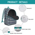 thumbnail image 4 of Bohemian Chic Backpack for College, Unisex Boho Style Bookbag with Multiple Pockets, Large Capacity University Backpack for Girls Boys, Excellent Gift Choice, 4 of 5