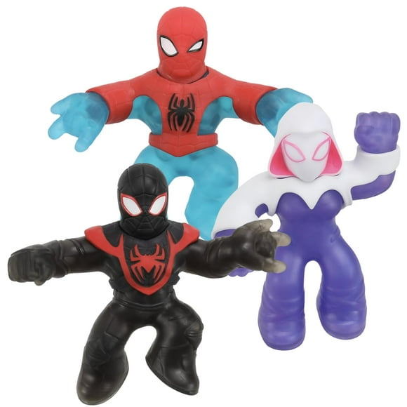 Heroes of Goo Jit Zu Goo Shifters Marvel Spider-Man Pack de Frappe. 3 Exclusivités : Spider-Man Agilité Incroyable, Fantôme Extensible et Goo Shifter Venom Blast Miles Mora